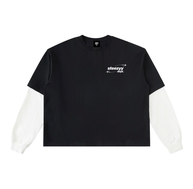 Double layered steezyy dept. long sleeve