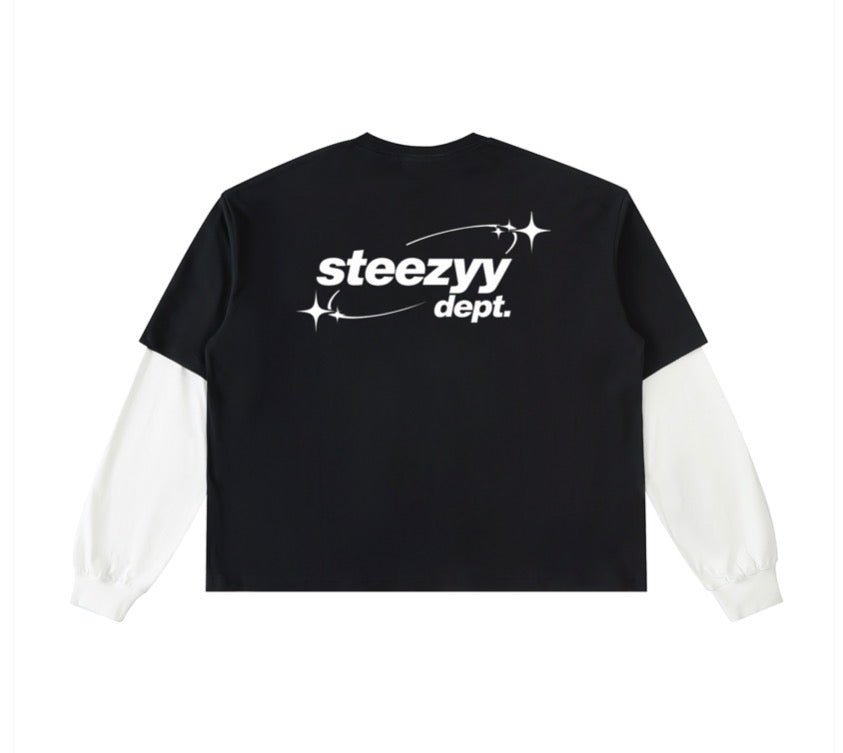 Double layered steezyy dept. long sleeve