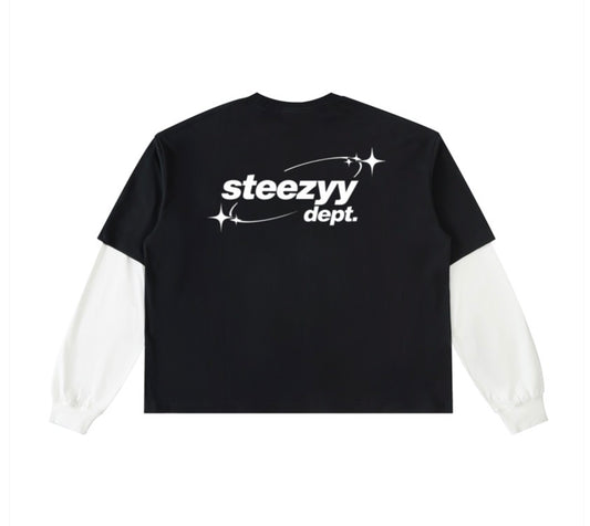 Double layered steezyy dept. long sleeve