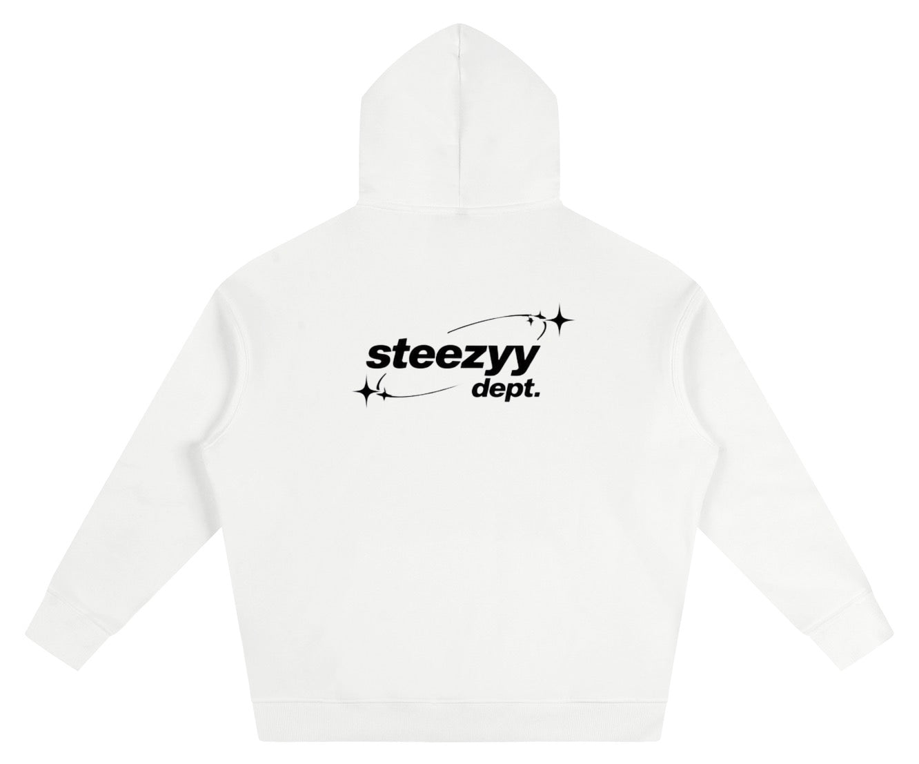 Steezyy dept. white hoodie