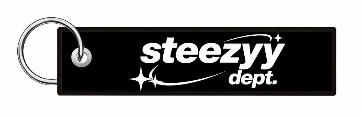 Black steezy dept. keychain (PRE ORDER)