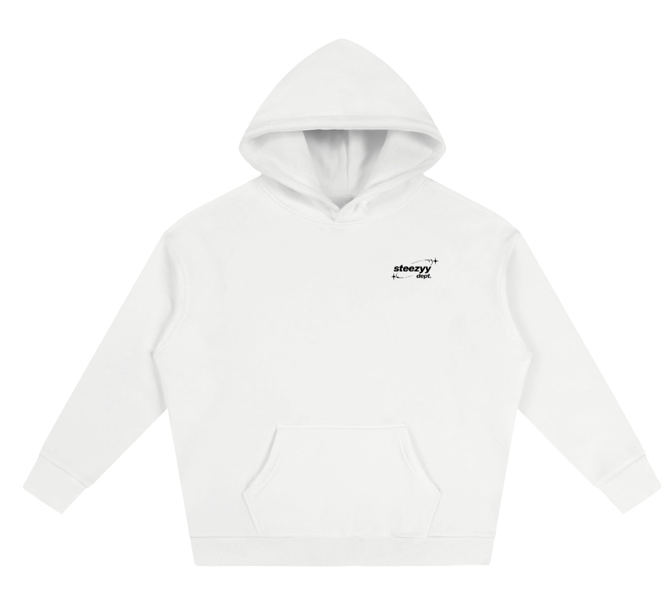 Steezyy dept. white hoodie