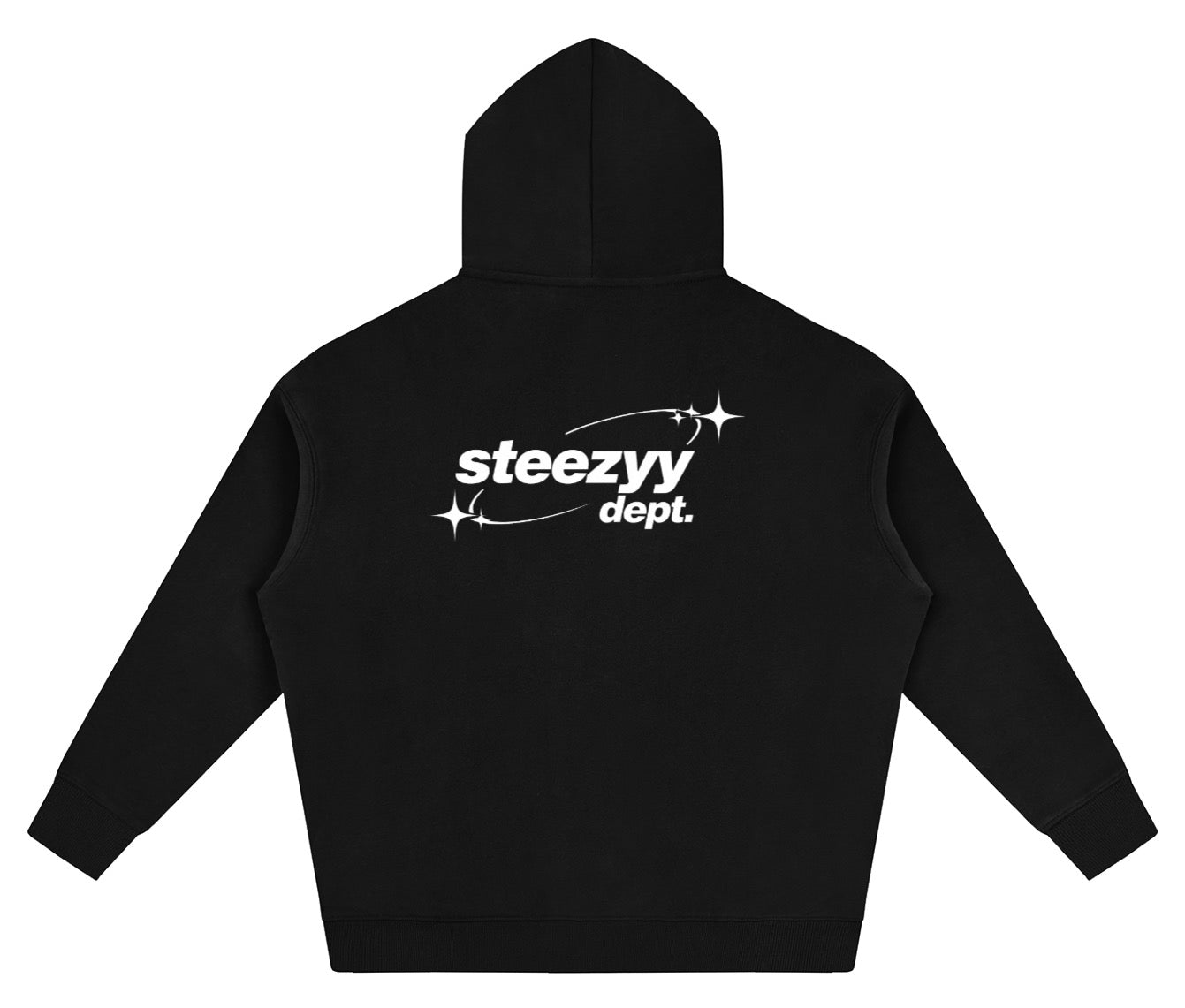 Steezyy dept. black hoodie
