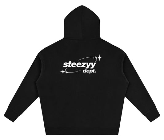 Steezyy dept. black hoodie